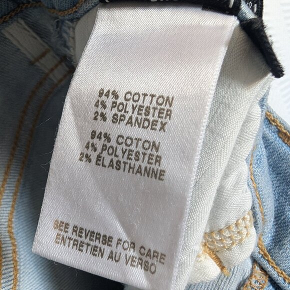 7 For All Mankind The High Waist Ankle Skinny Jeans with Rainbow Fringe Size 28 - Picture 9 of 10